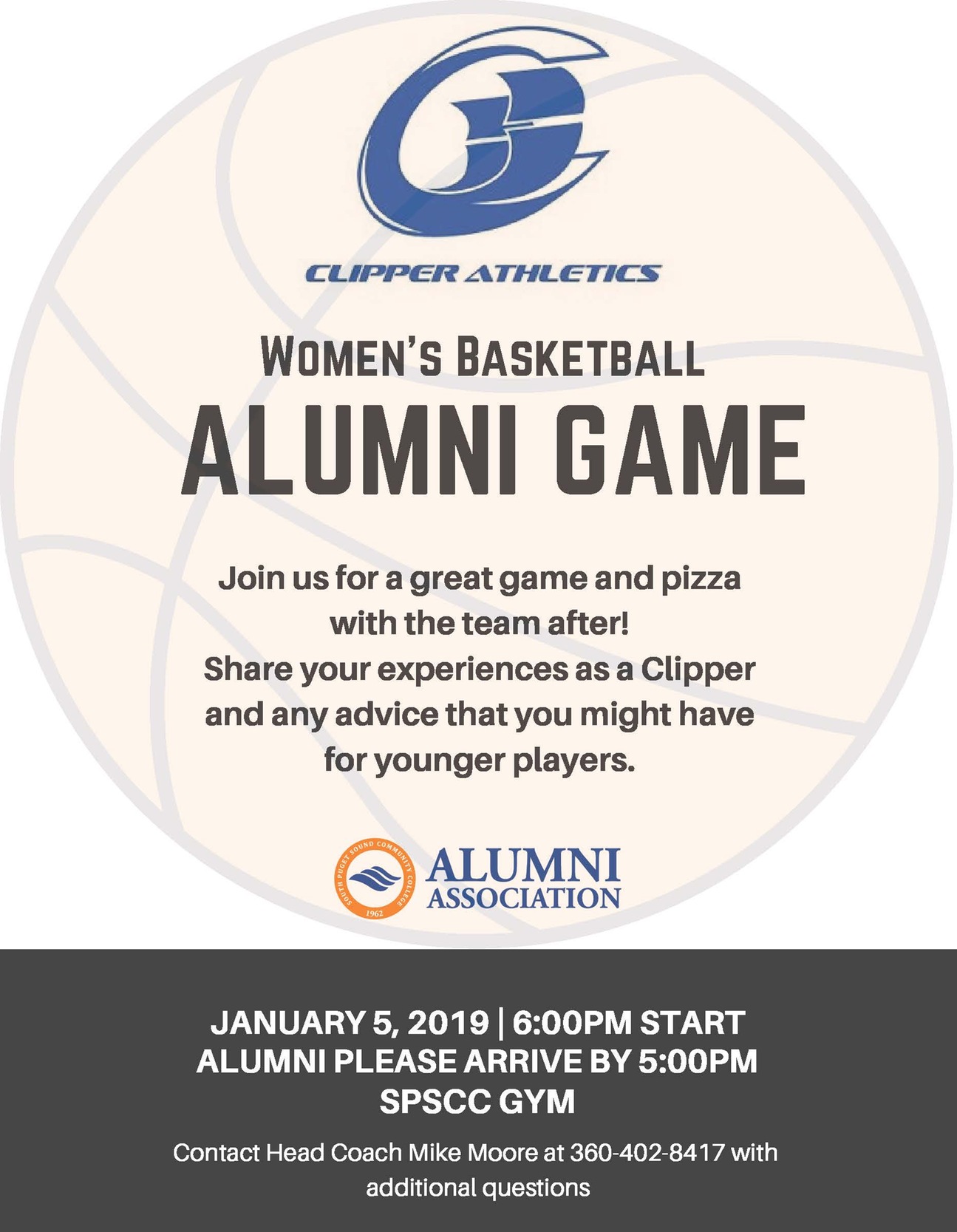 Invite for women's basketball alumni